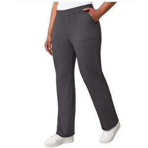 NWT Mondetta Women's Herringbone Straight Leg Pants Black Size M $50 10HL299